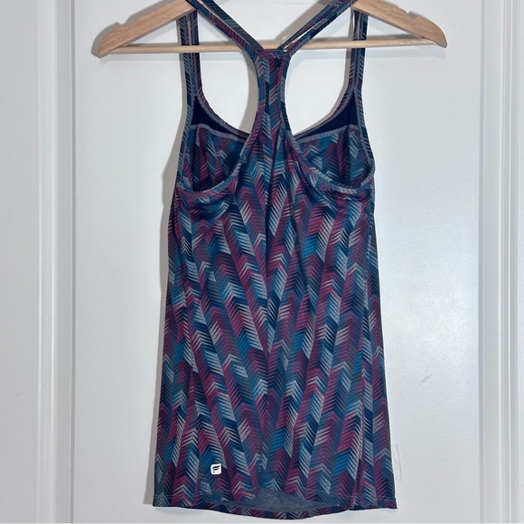Fabletics Racerback Tank Top Yoga Workout Beach Women Medium green gray burgundy - Picture 3 of 8